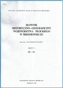 Słownik hist.-geogr. woj. płockiego w średniowieczu o Stupsku